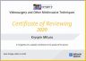 Certyfikat potwierdzający pracę Recenzenta w Videosurgery and other miniinvasive Techniques